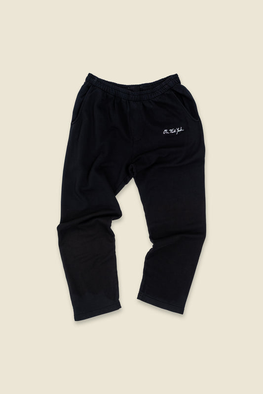 Deluxe Terry Signature Pant - Black Terry