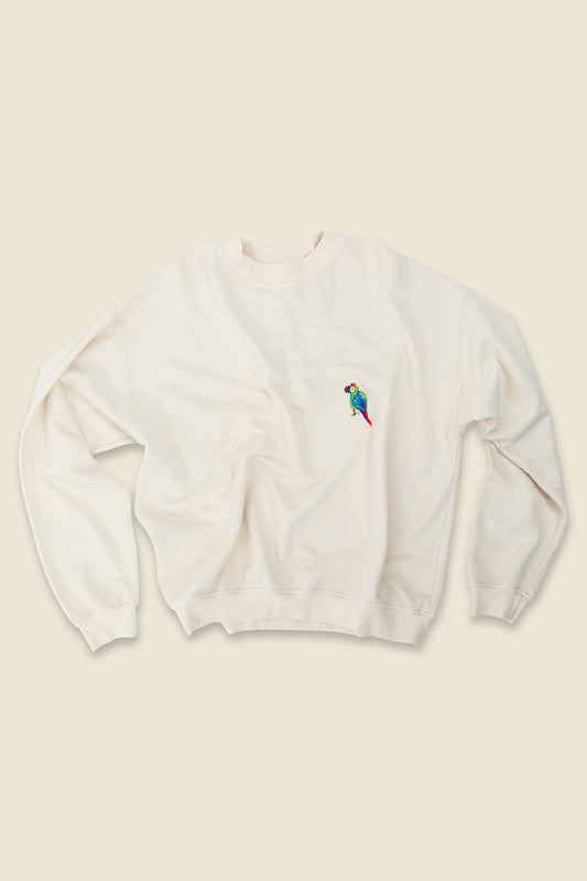 Terry Knit Crew - Military Macaw