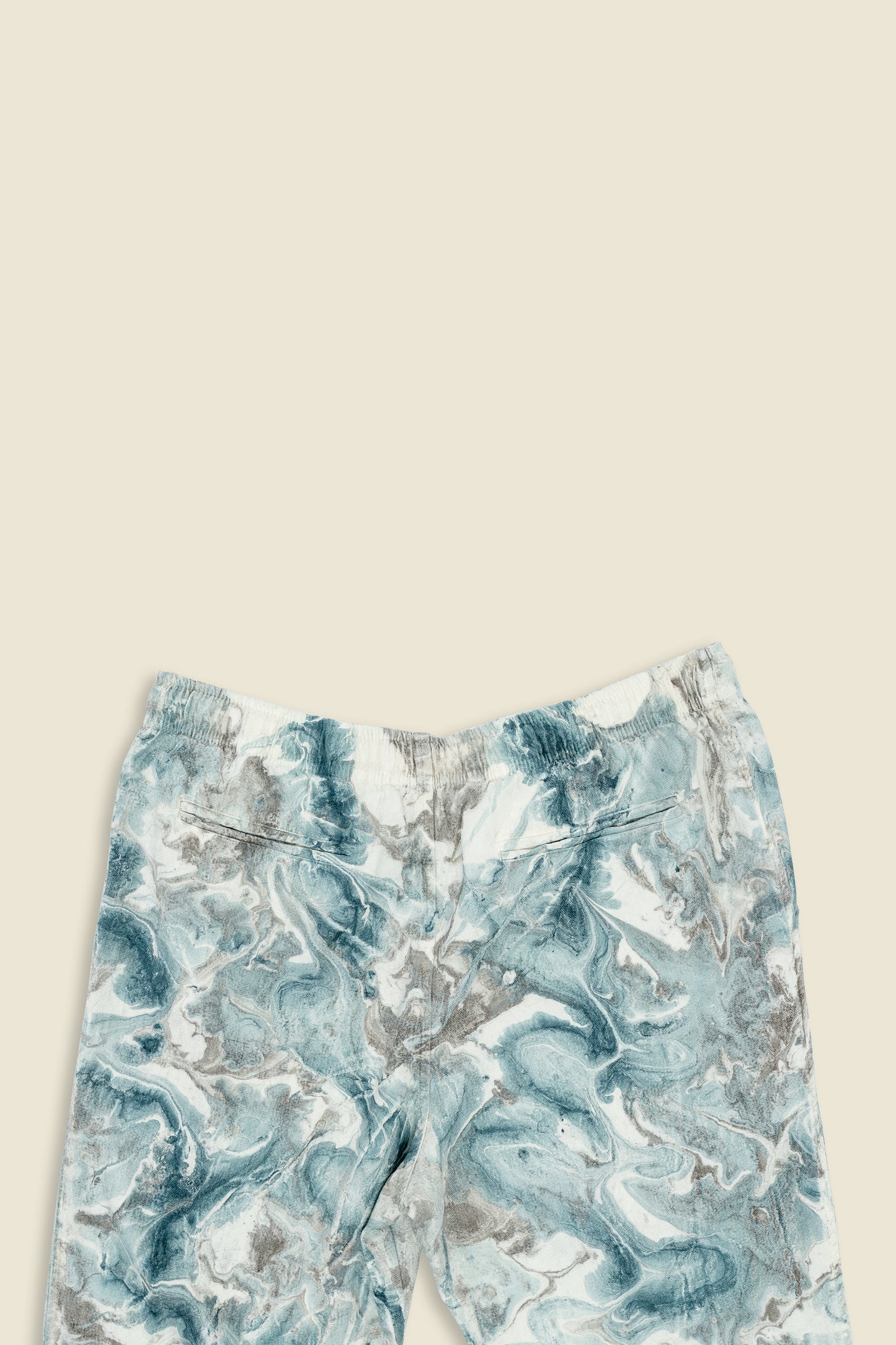 Horizon Crinkle Pant - Mangrove Marble