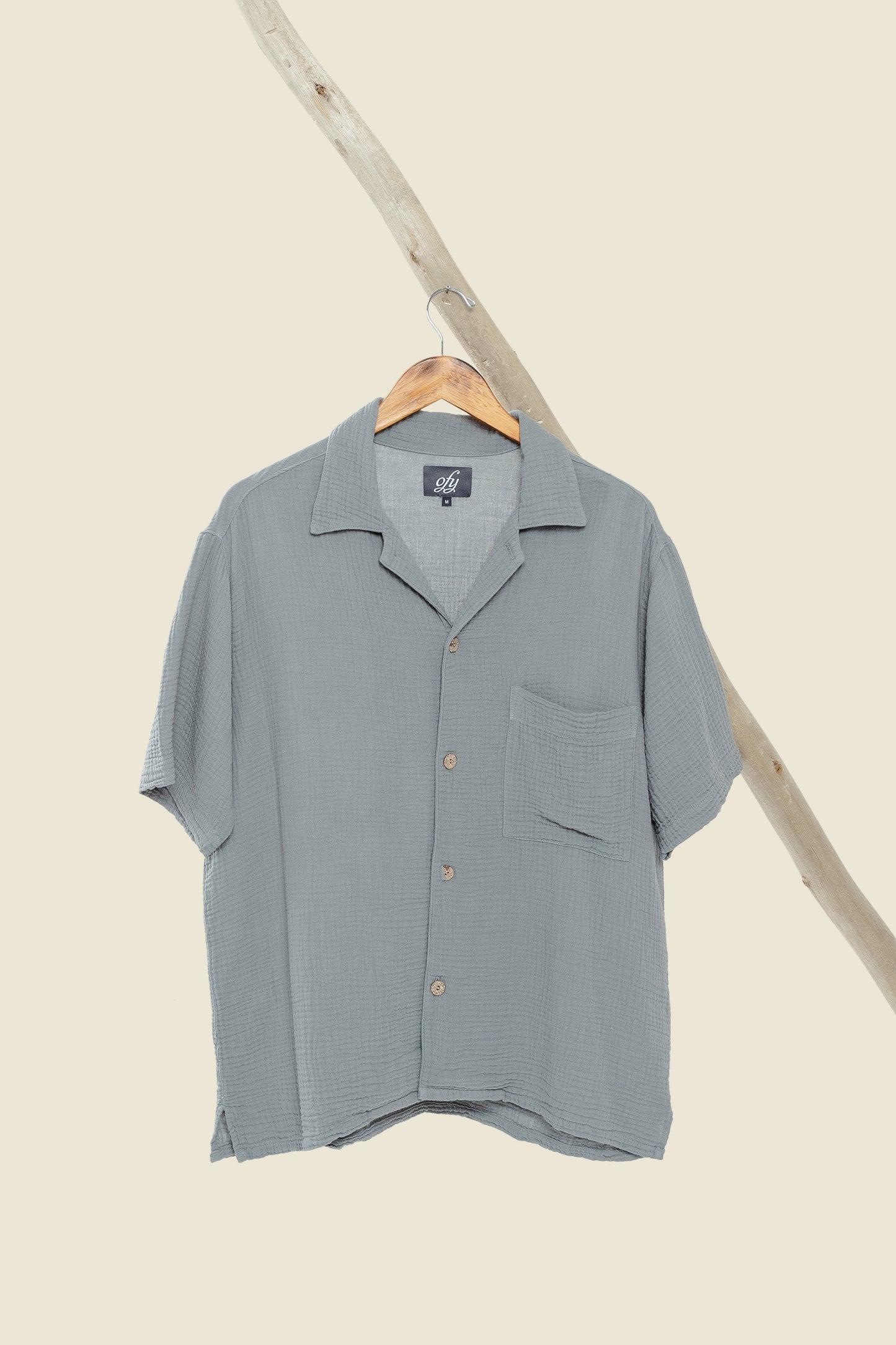 Horizon Organic Gauze S/S - Vintage Chambray