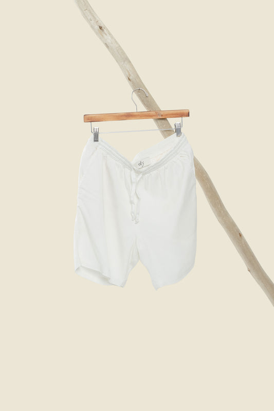 Horizon Tencel 6" Short - White Dawn