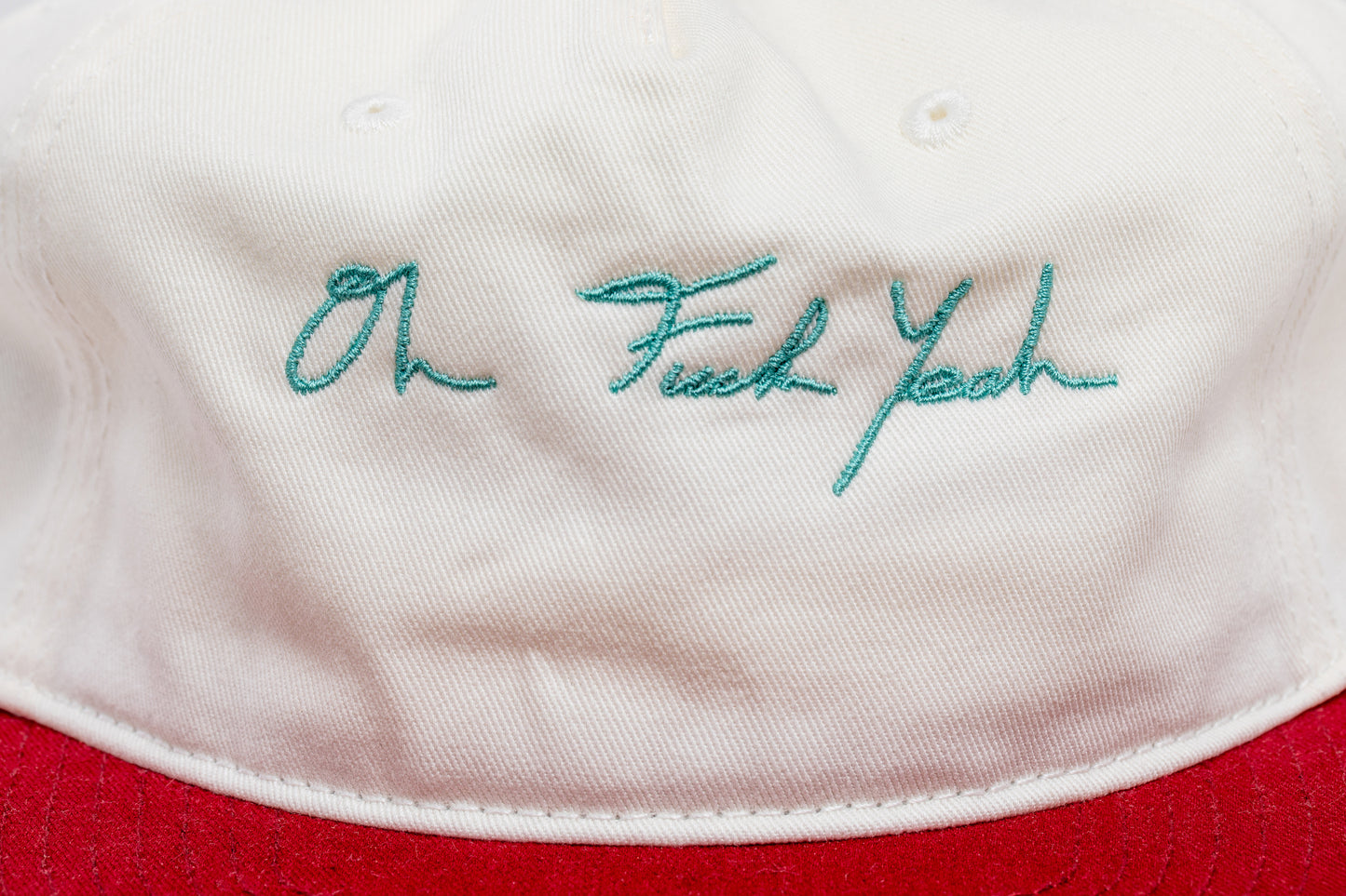 Contrast Signature Hat - Red