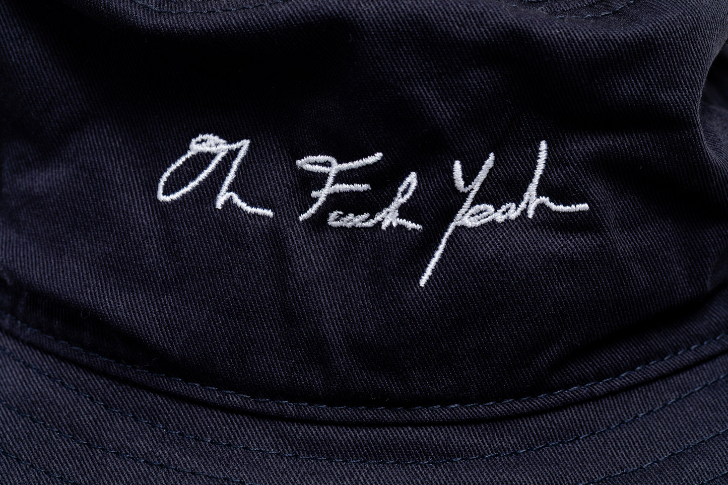 Signature Wide Brim Bucket - Navy