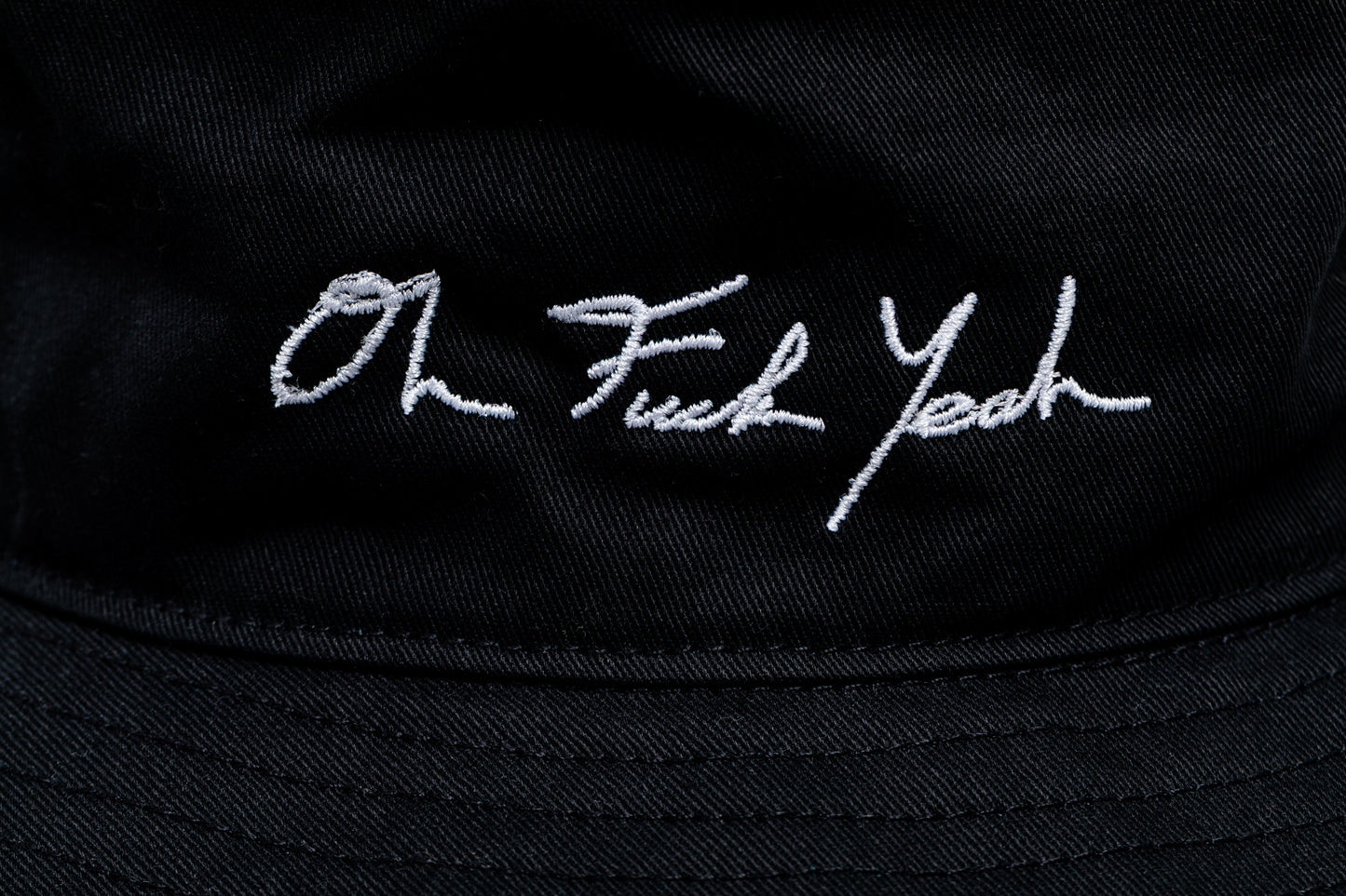 Signature Wide Brim Bucket - Black