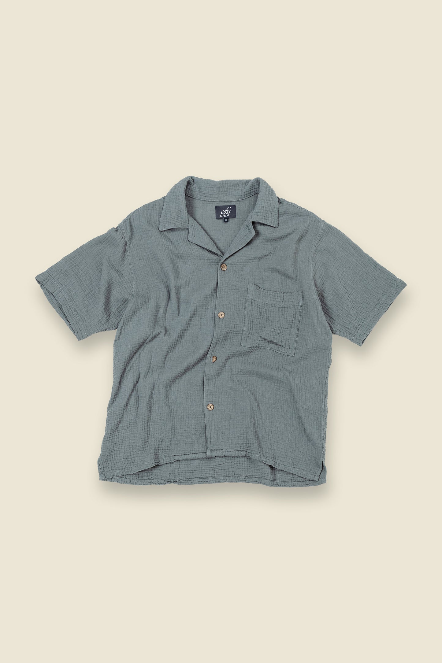 Horizon Organic Gauze S/S - Vintage Chambray