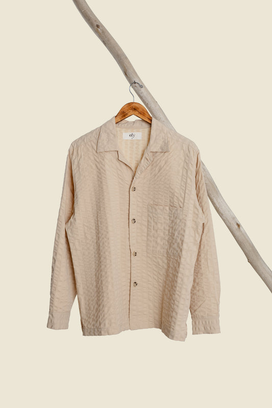 Coastal Sucker Overshirt- Warm Sand