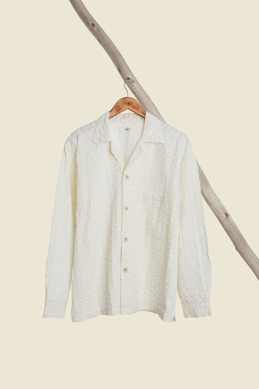 Coastal Sucker Overshirt - Babys Breath