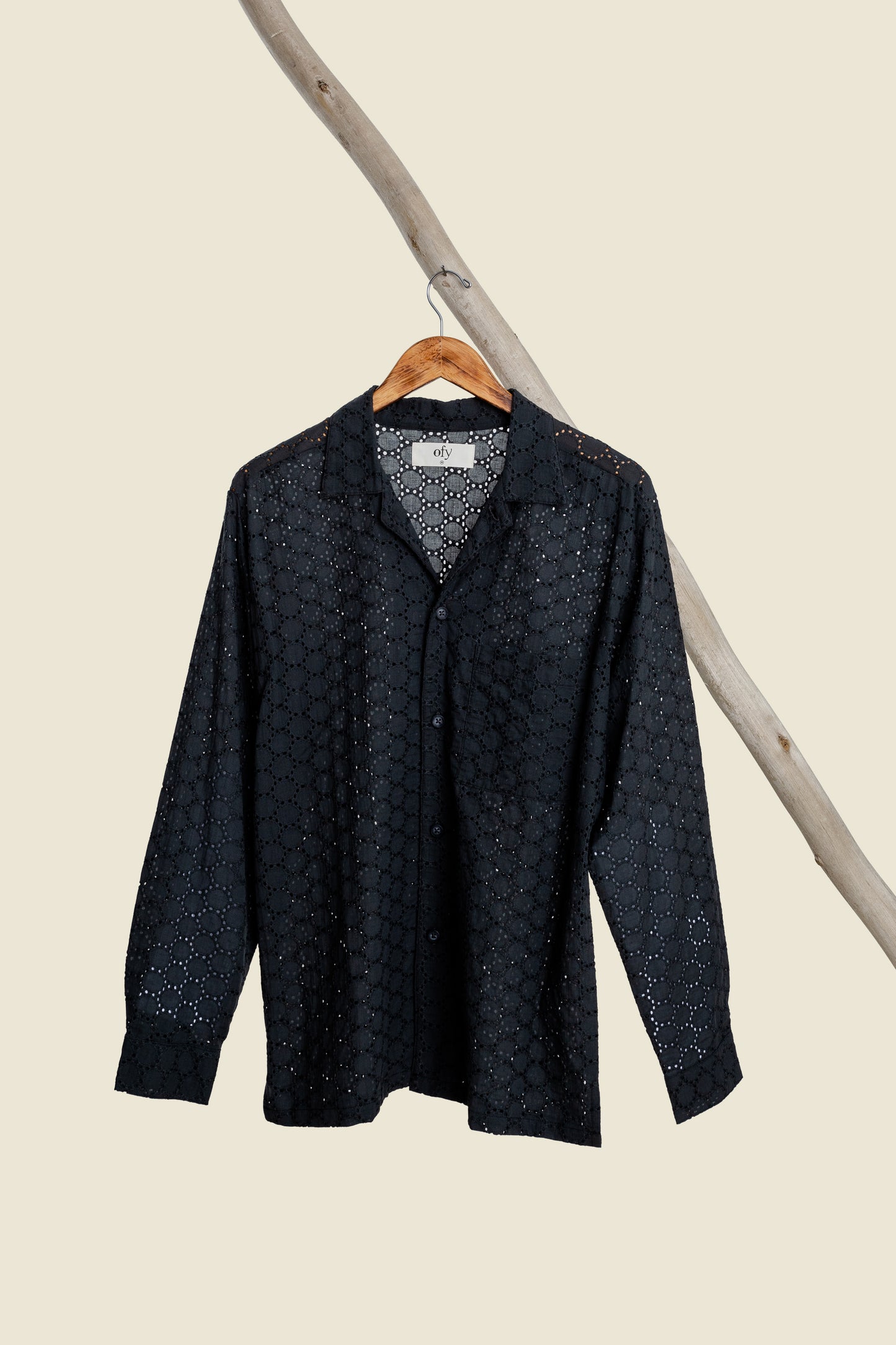 Blooming Lace L/S - Black Sand