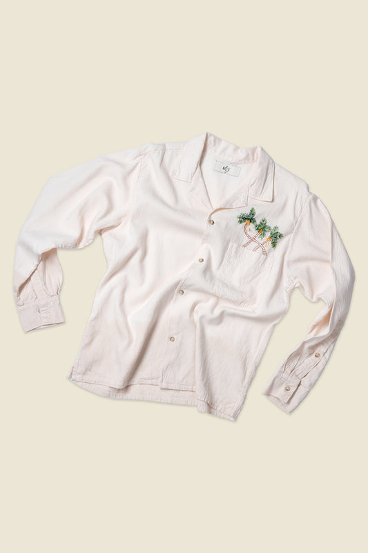 Crinkle L/S - Wondrous Palm Pocket