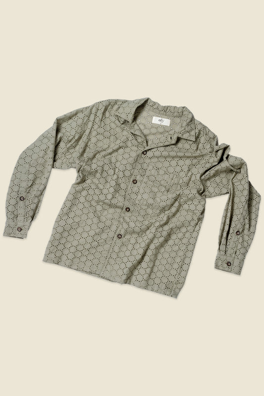 Blooming Lace L/S - Dried Sage