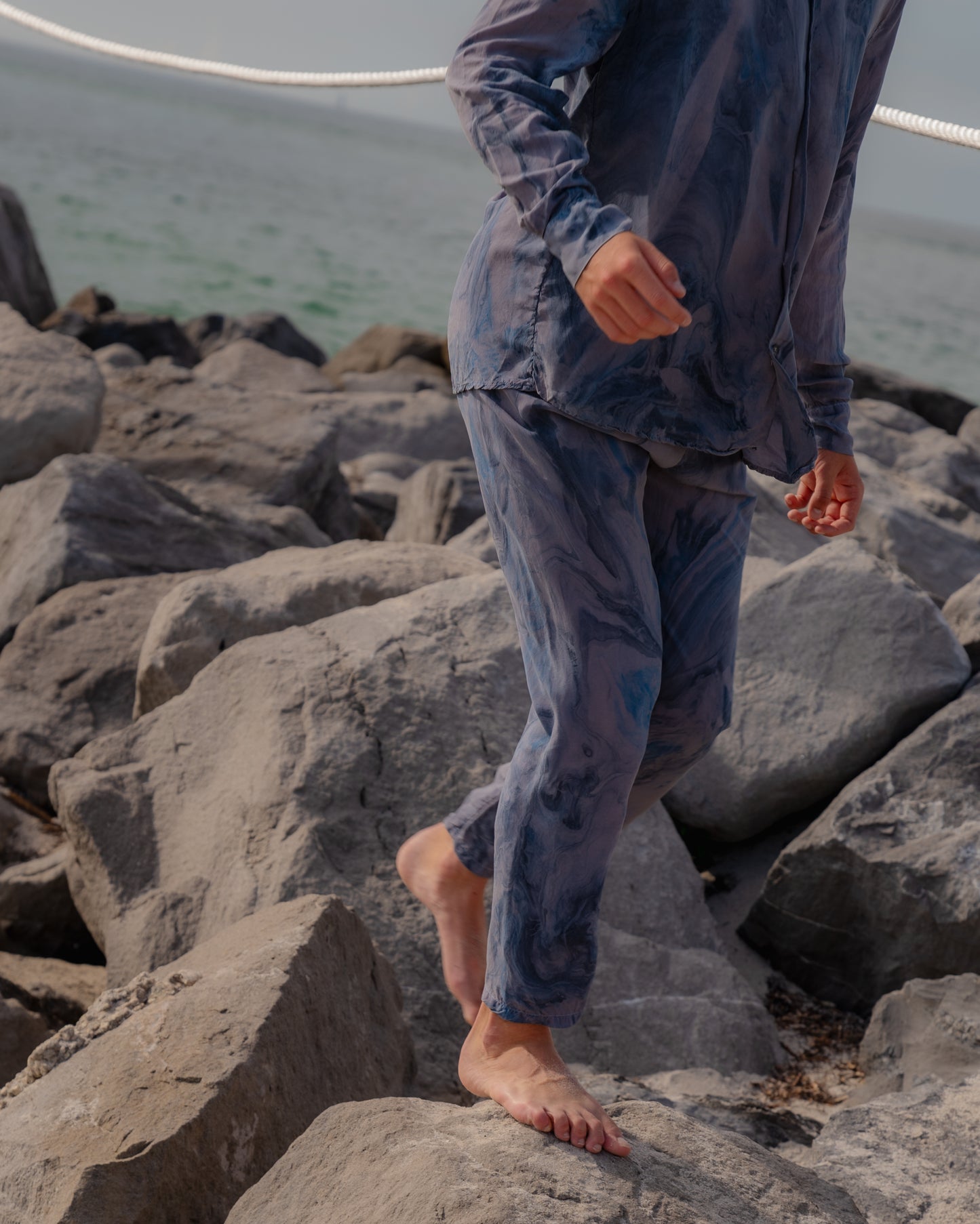 Iggy L/S Shirt - Oceanic Marble