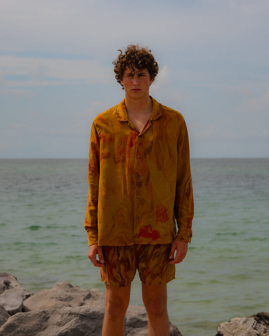 Iggy L/S Shirt - Hibiscus Marble