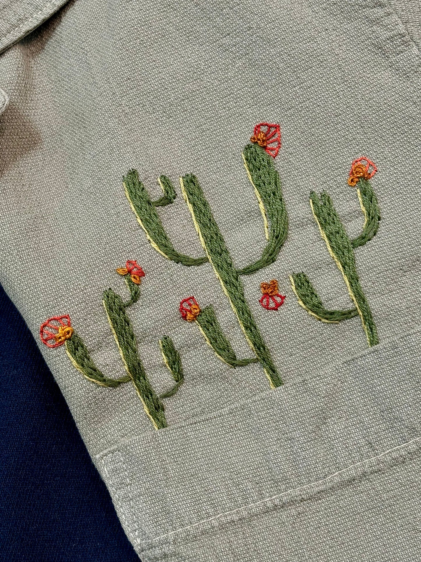 Horizon Crinkle S/S - Deco Cacti Sage