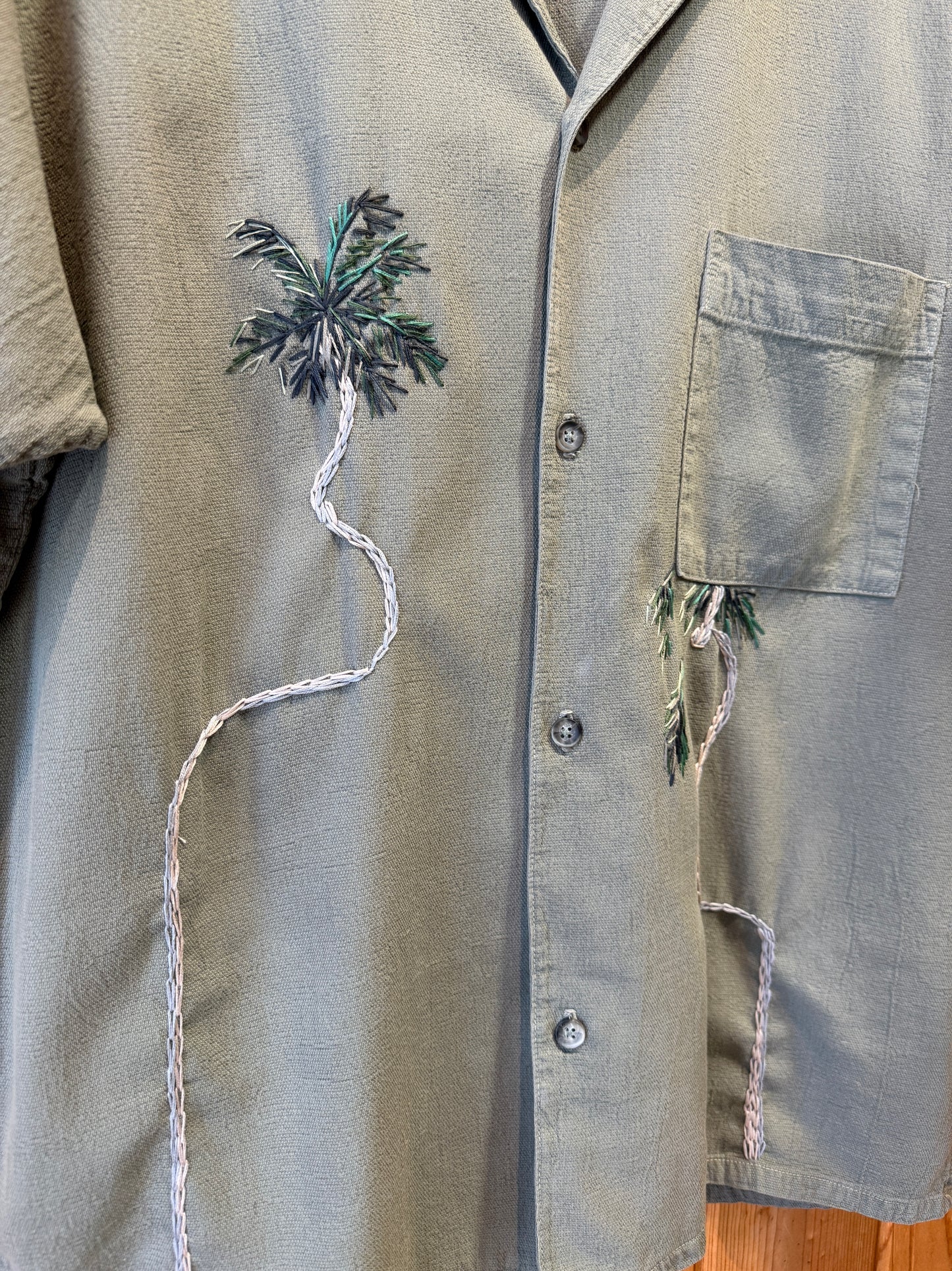 Crinkle S/S - Thirsty Palm