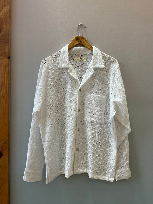 Blooming Lace L/S - Pure White