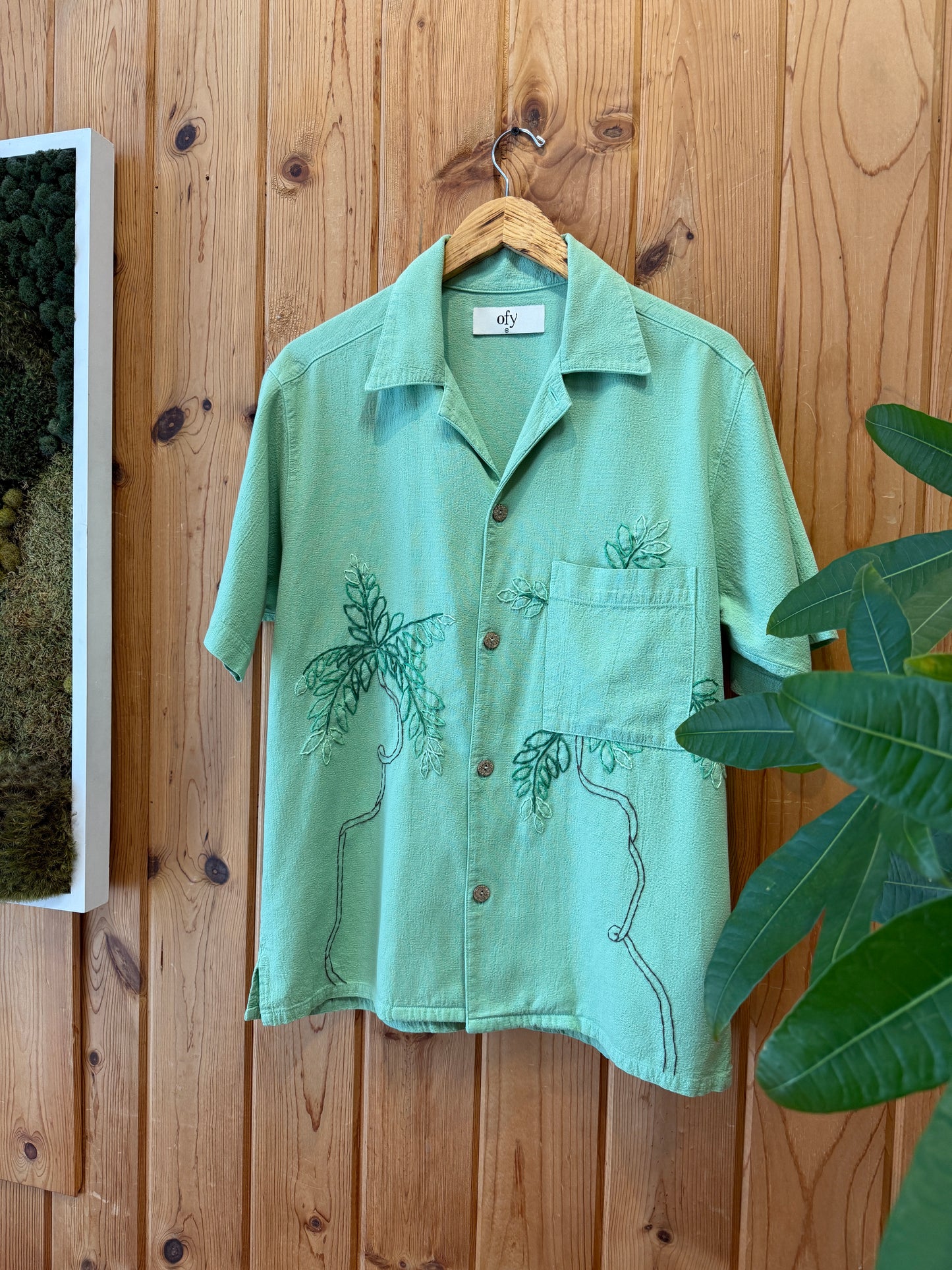 Crinkle S/S - Miami Deco Palm