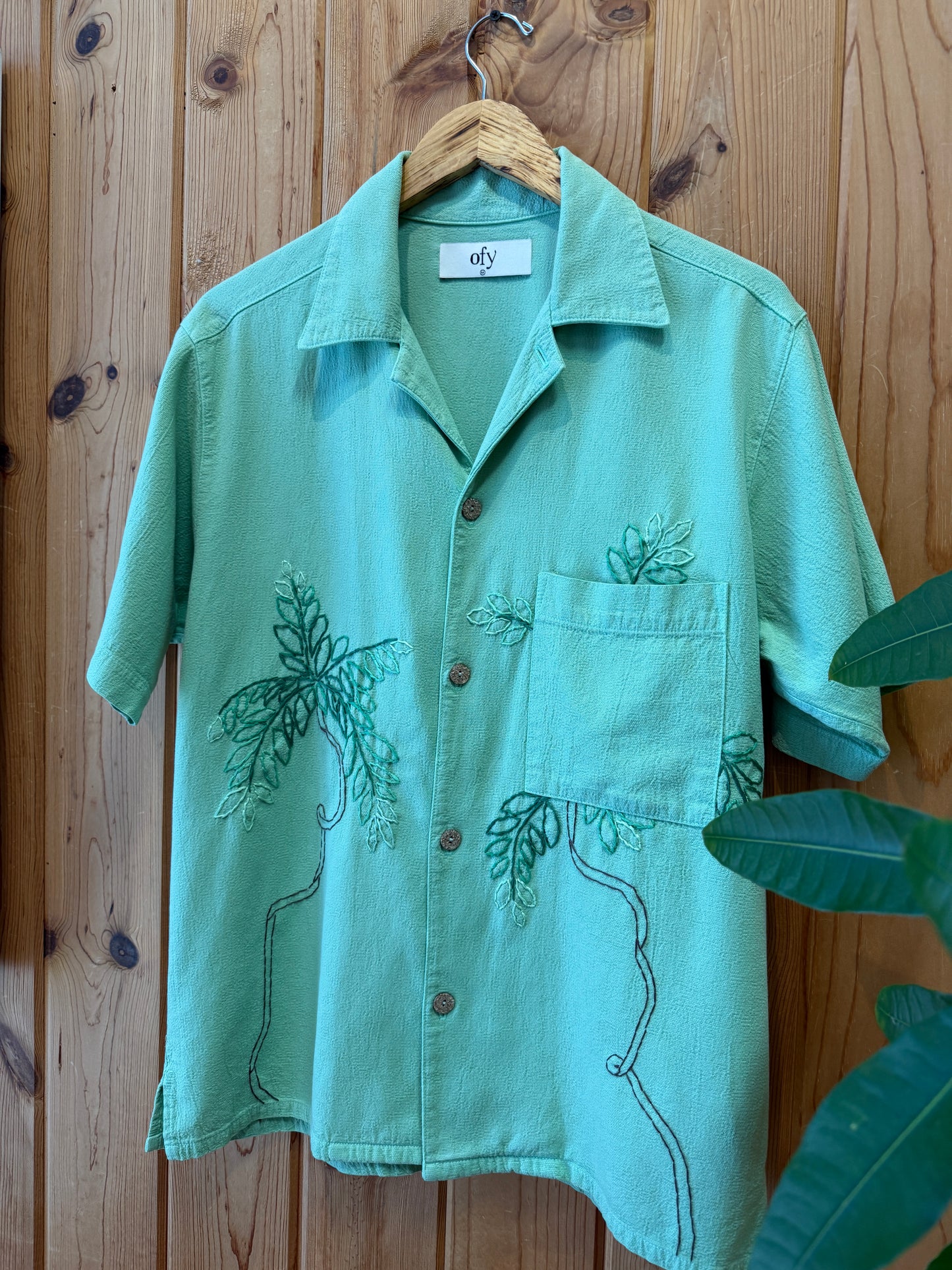 Crinkle S/S - Miami Deco Palm