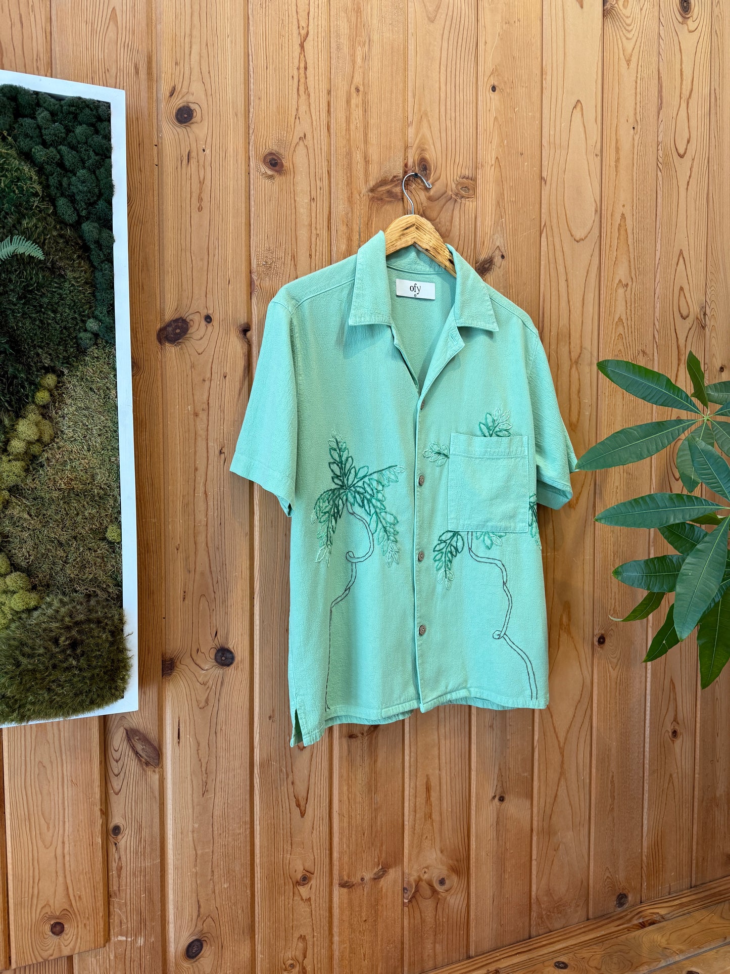 Crinkle S/S - Miami Deco Palm