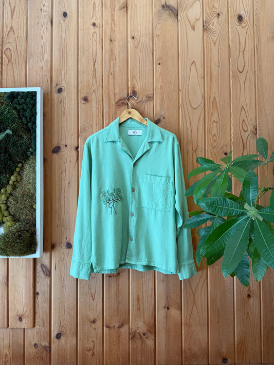 Crinkle L/S - Sea Grape Tree