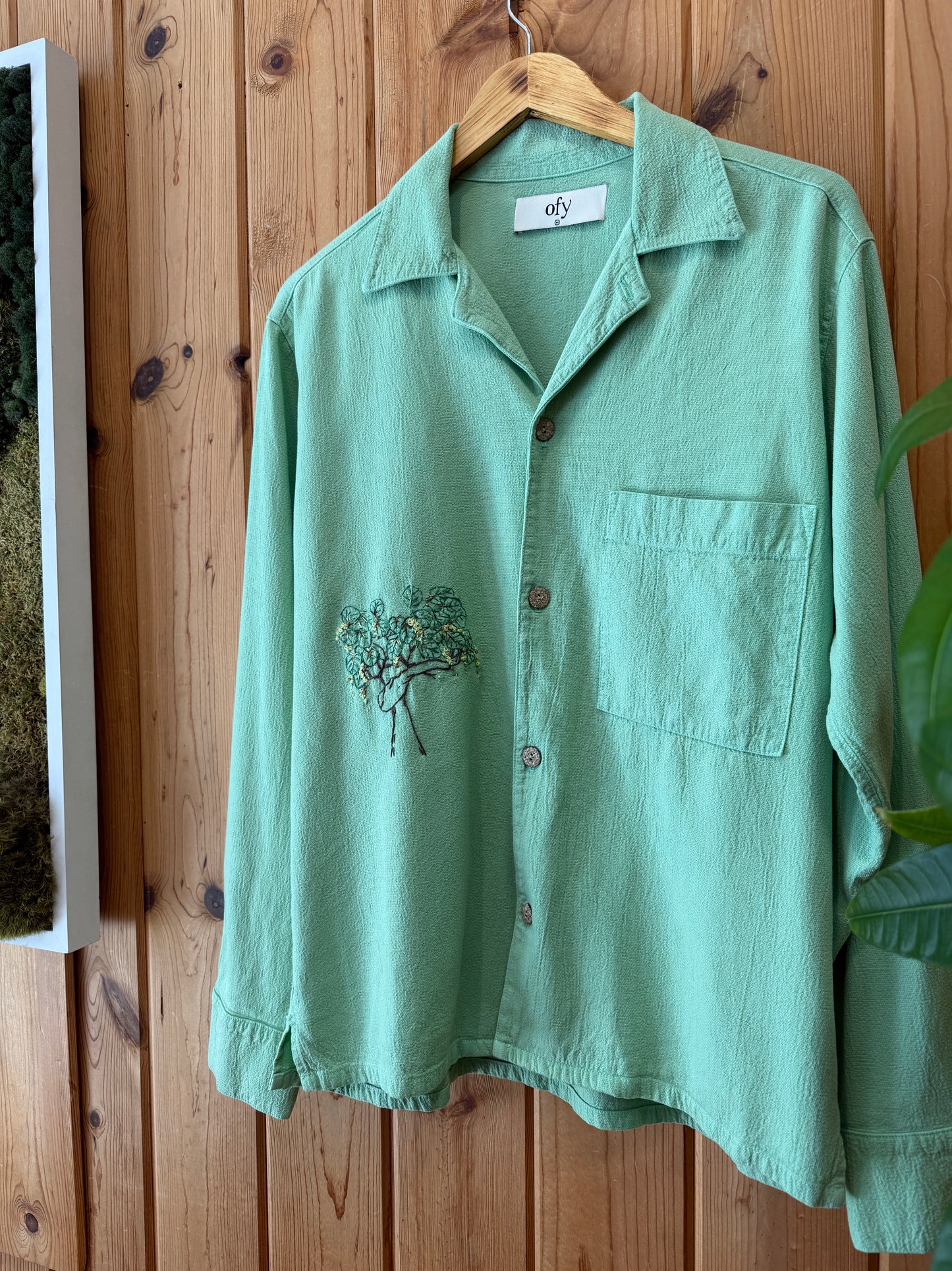Crinkle L/S - Sea Grape Tree