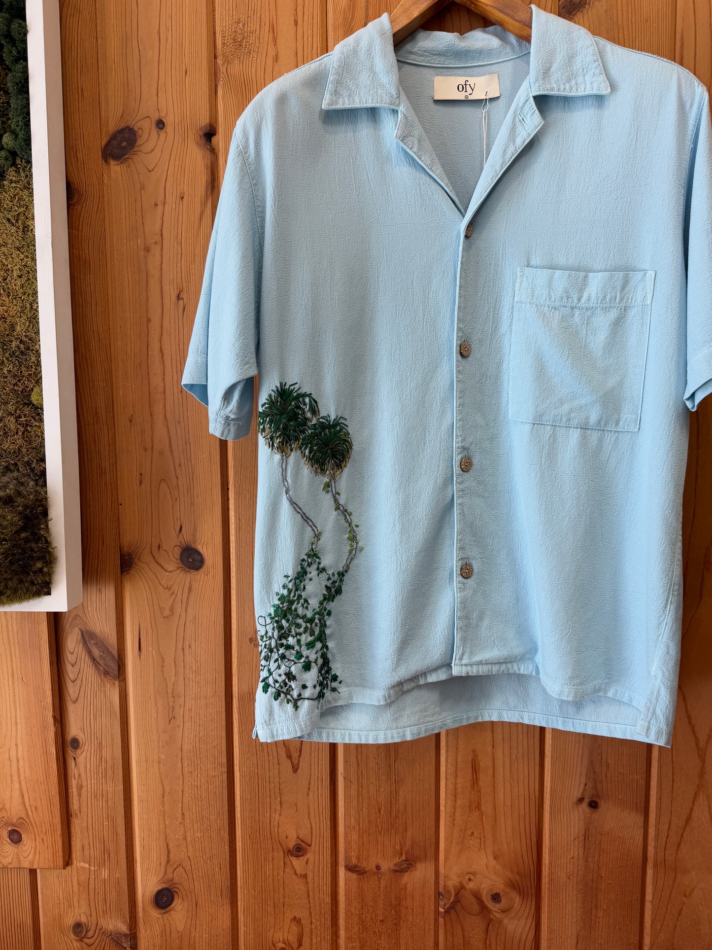 Crinkle S/S - Leafy Palm III