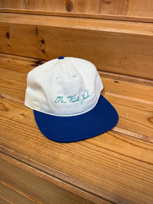 Signature Snapback- Cobalt/Turquoise