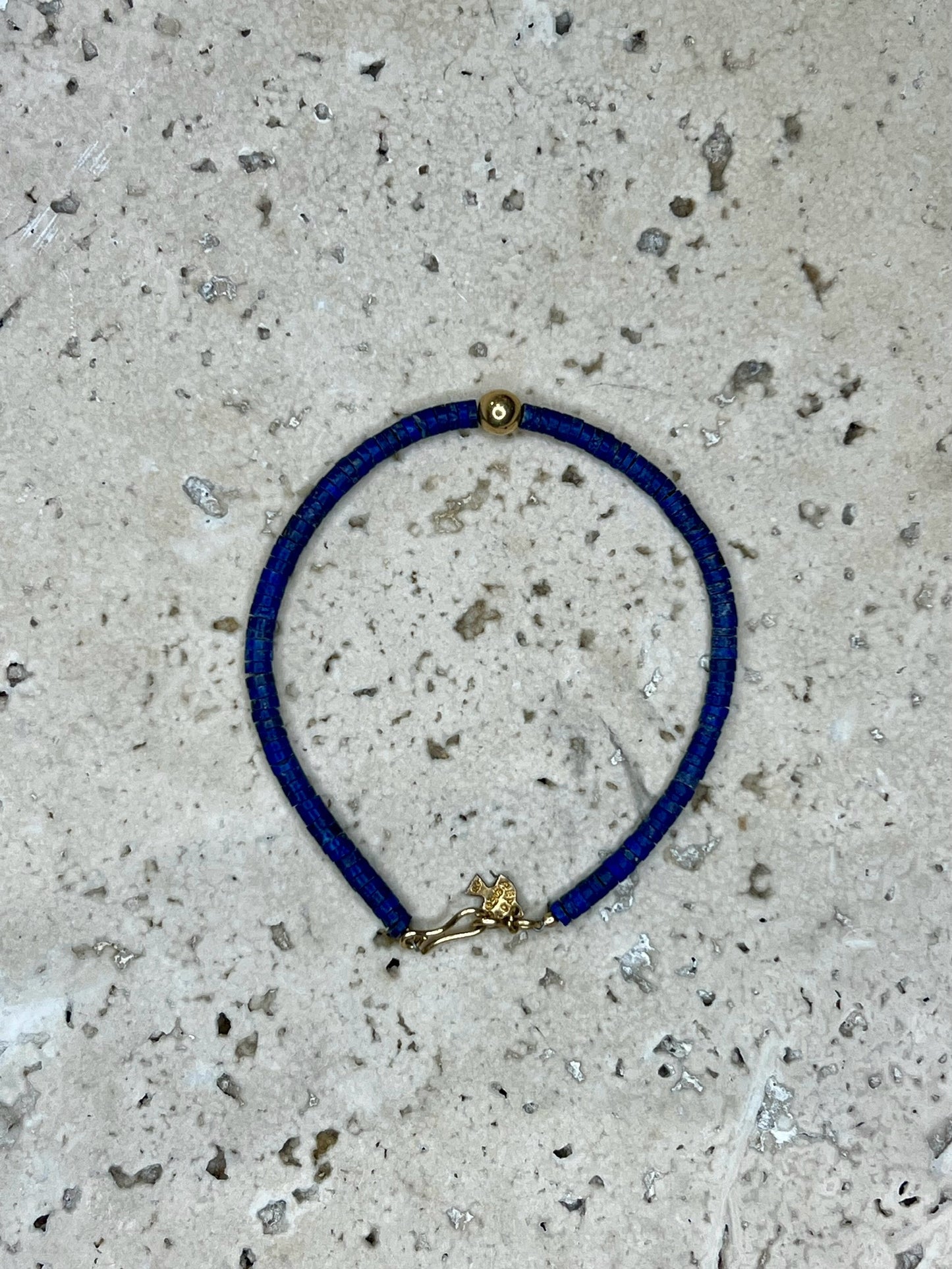 Lapis Gold Bracelet