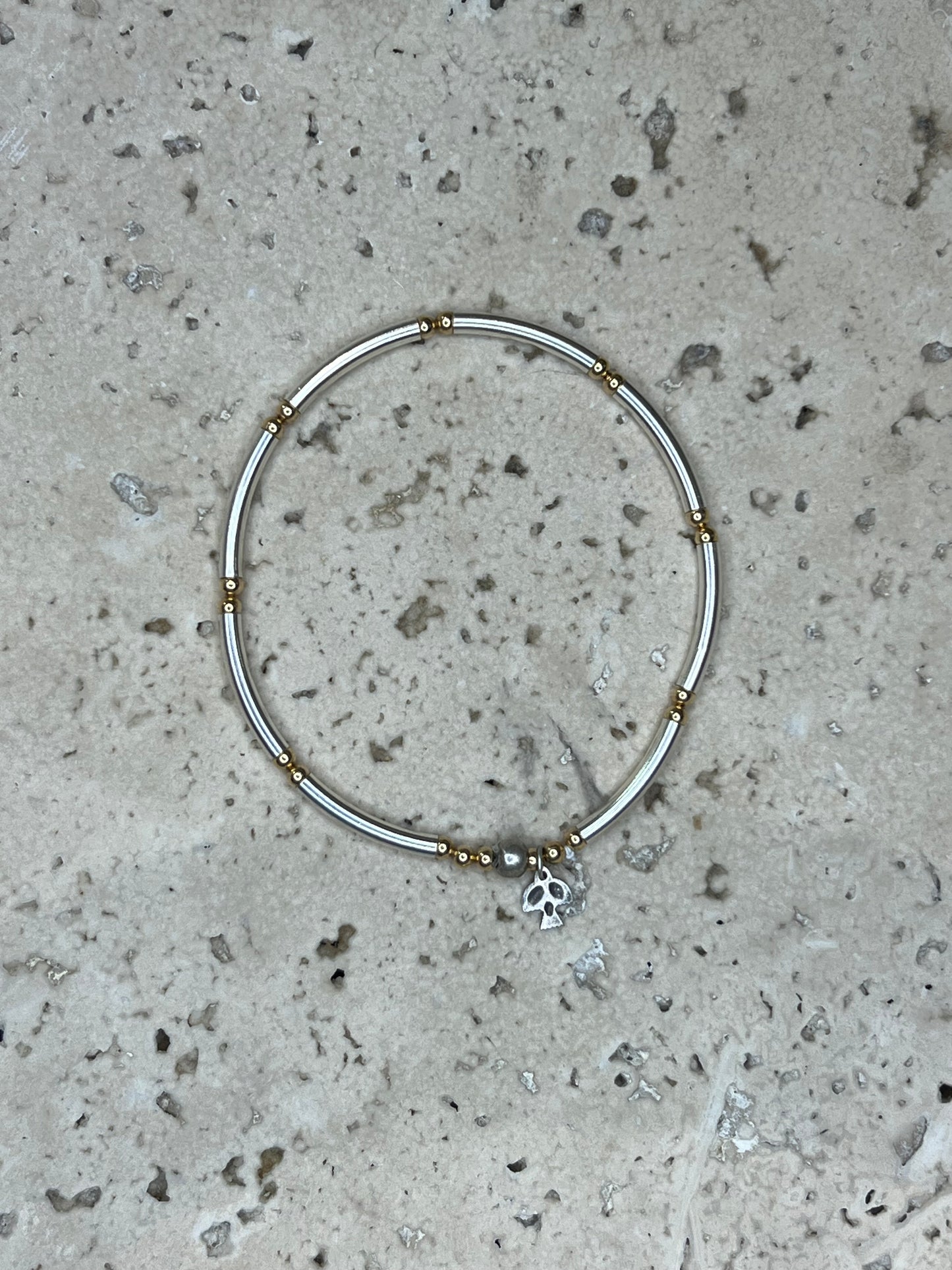 Silver Bead Bracelet