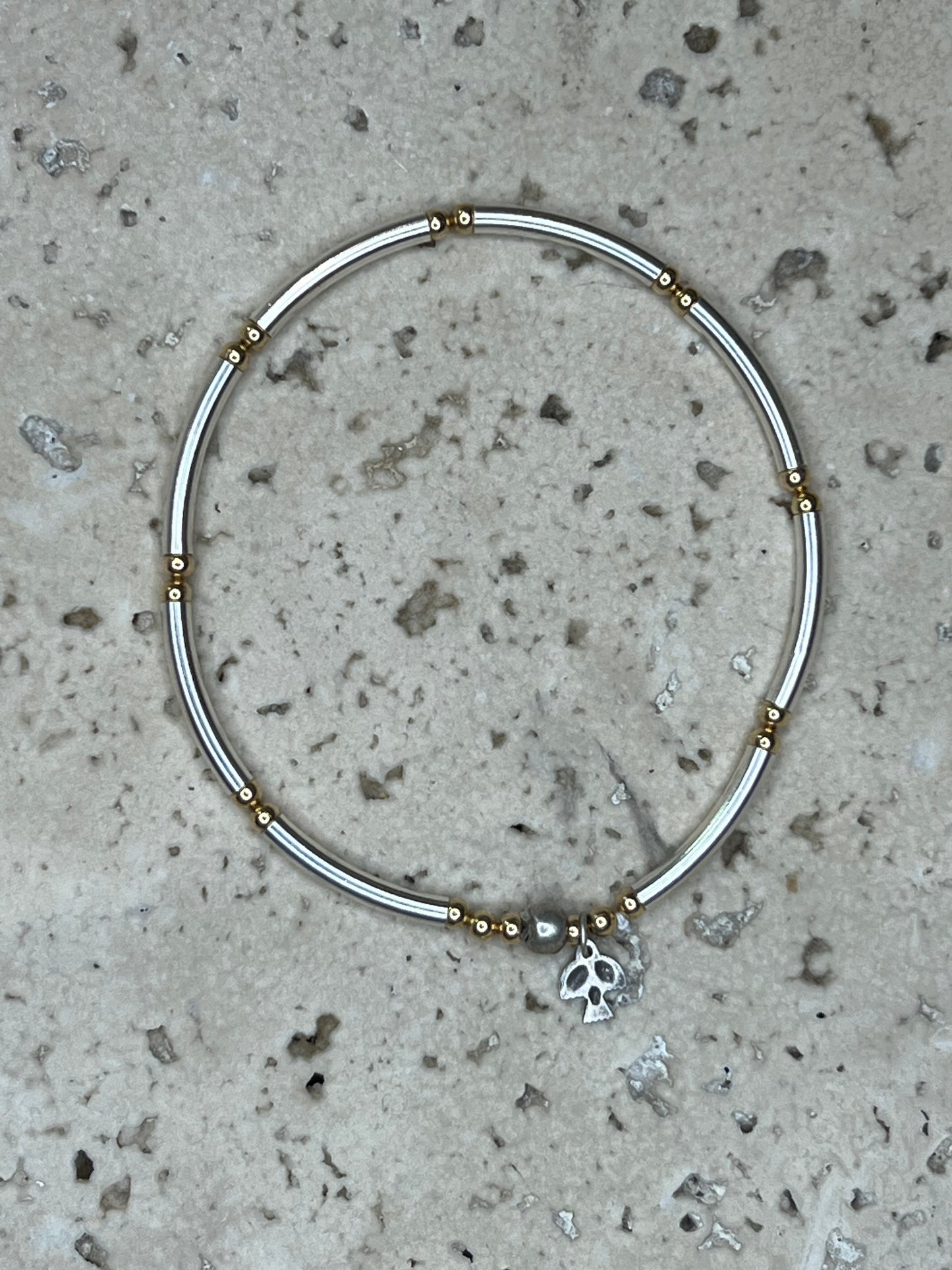 Silver Bead Bracelet