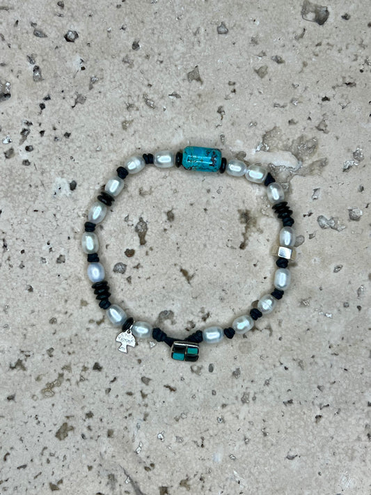 Turquoise Pearl Bracelet