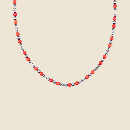 Collins Necklace - Coral