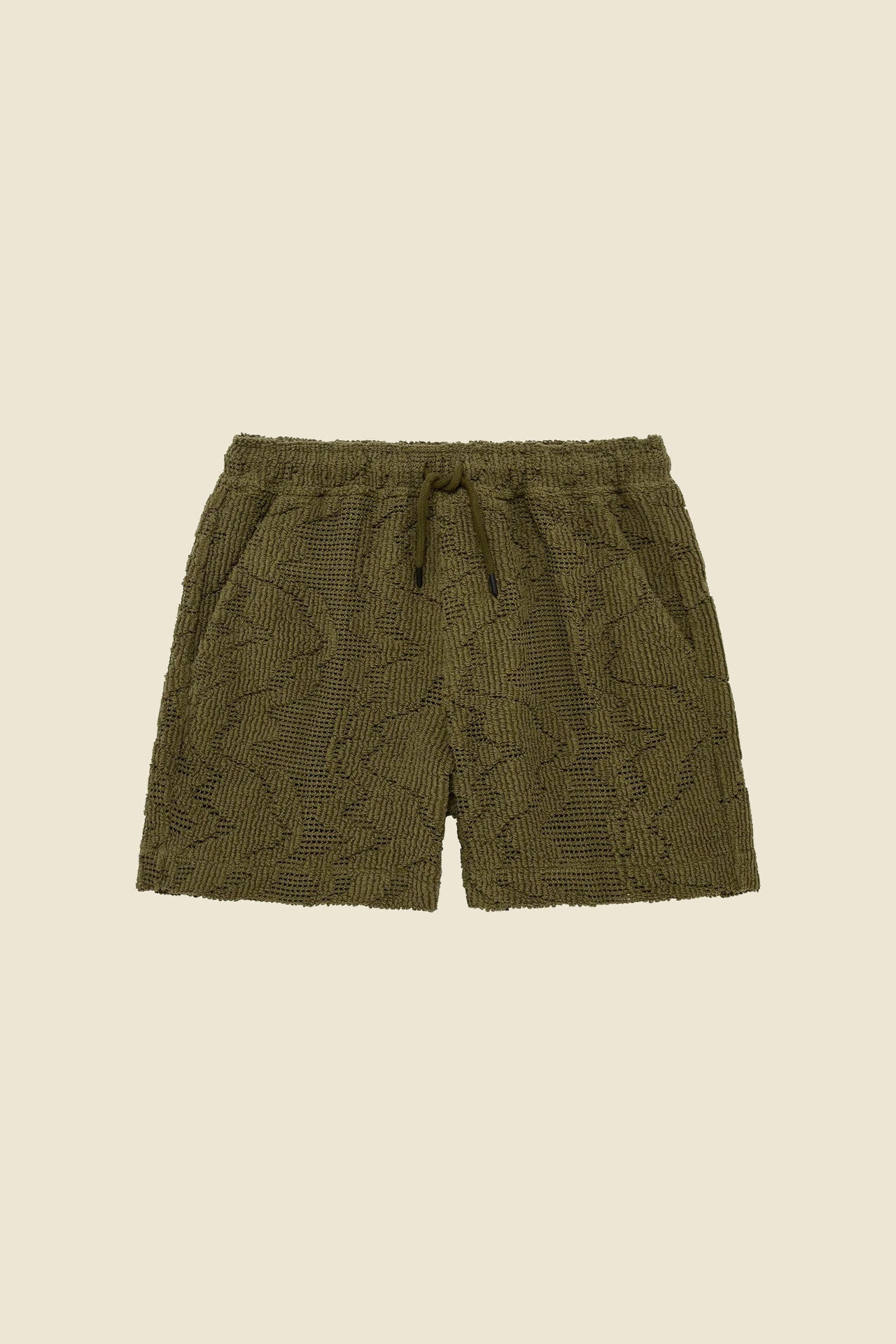 Pine Verve Crochet Shorts