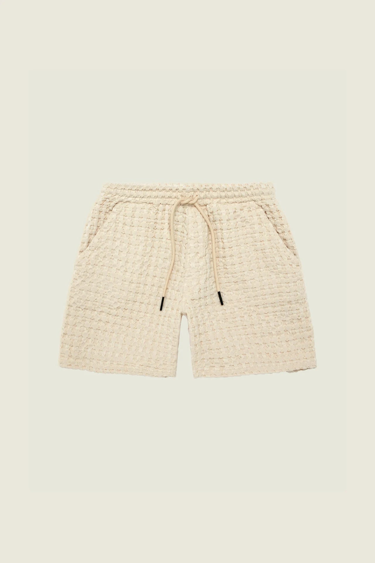 Ecru Porto Waffle Shorts