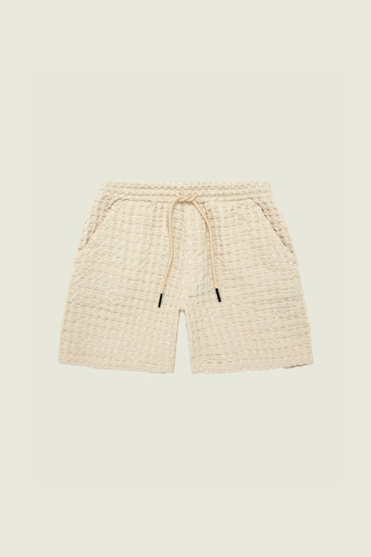 Ecru Porto Waffle Shorts