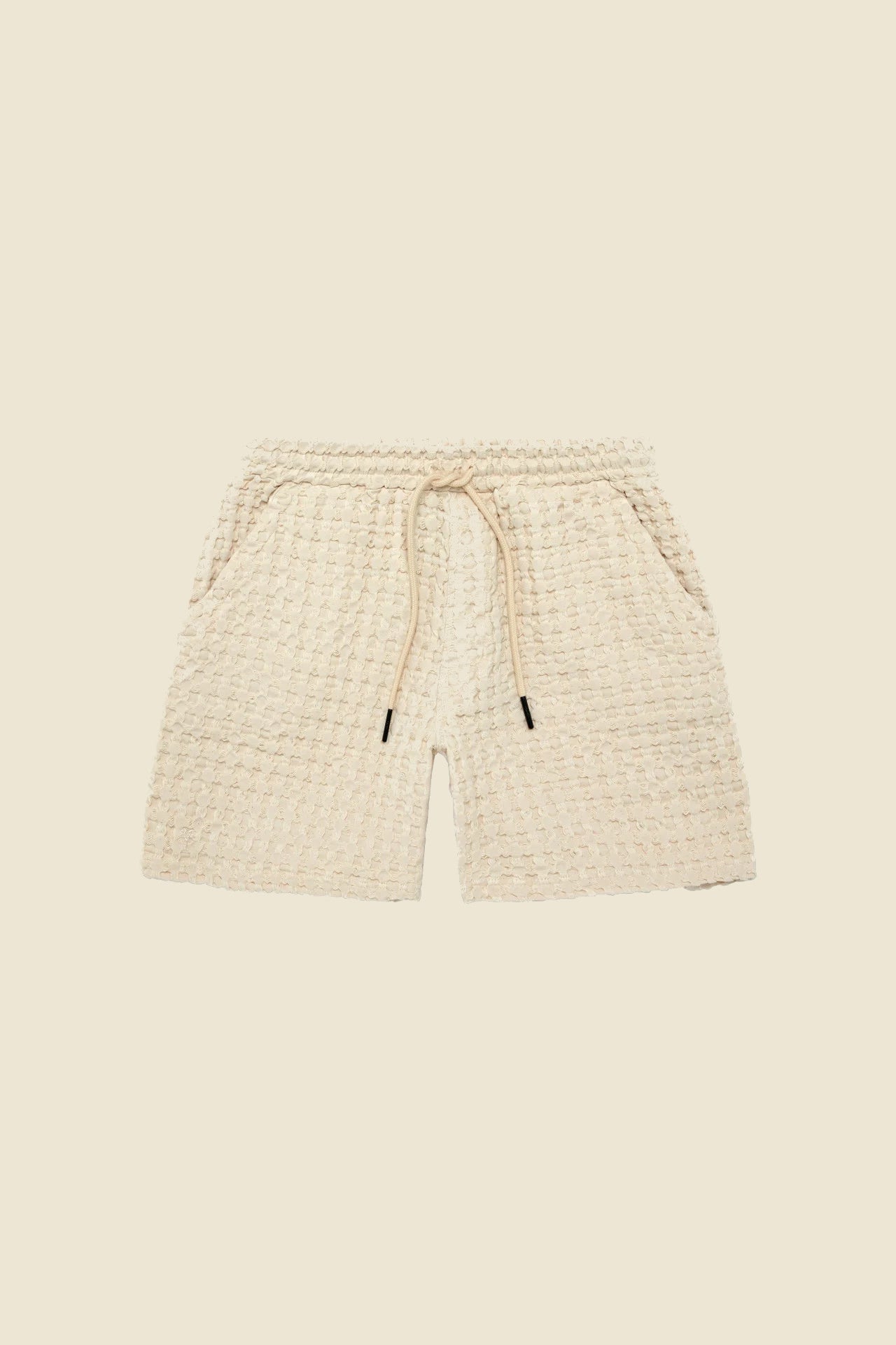 Ecru Porto Waffle Shorts