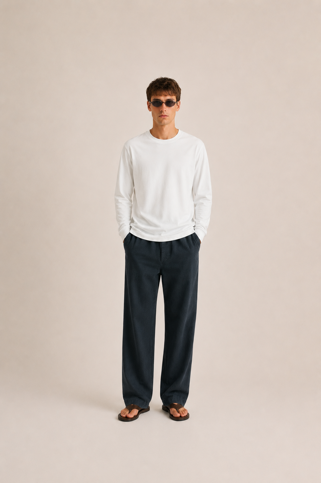 Luxe Supima L/S - Wispy Cloud