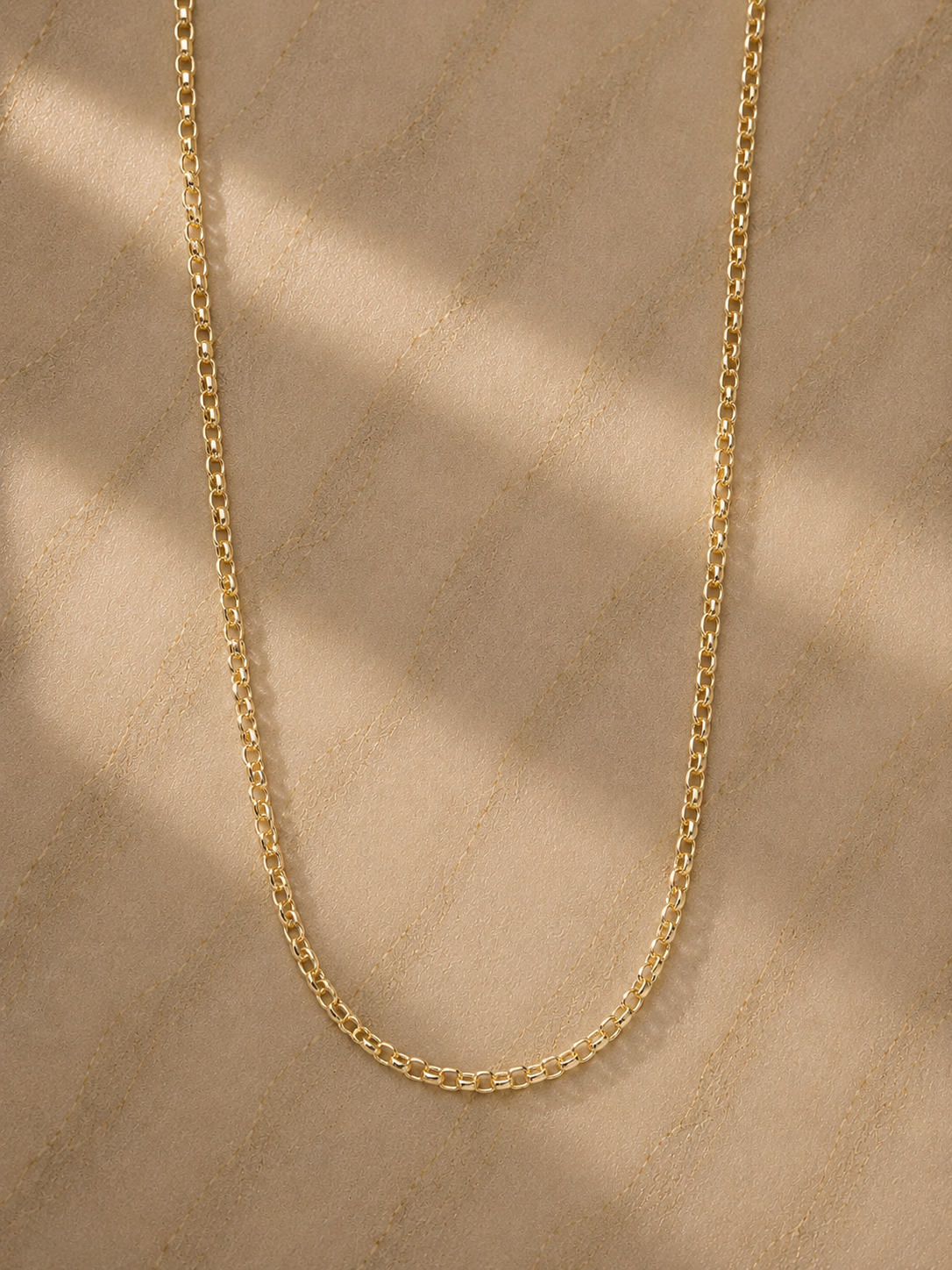 18" M Rolo Necklace - Yellow Gold
