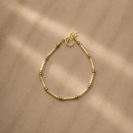 Bamboo Bracelet - 14k Gold