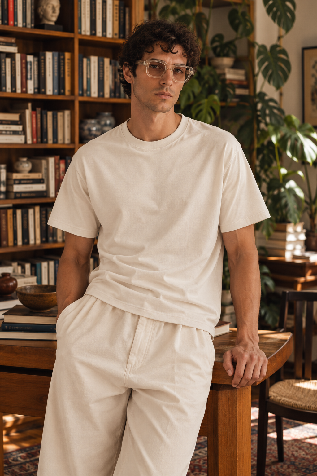 Luxe Supima Tee - Sea Pearl
