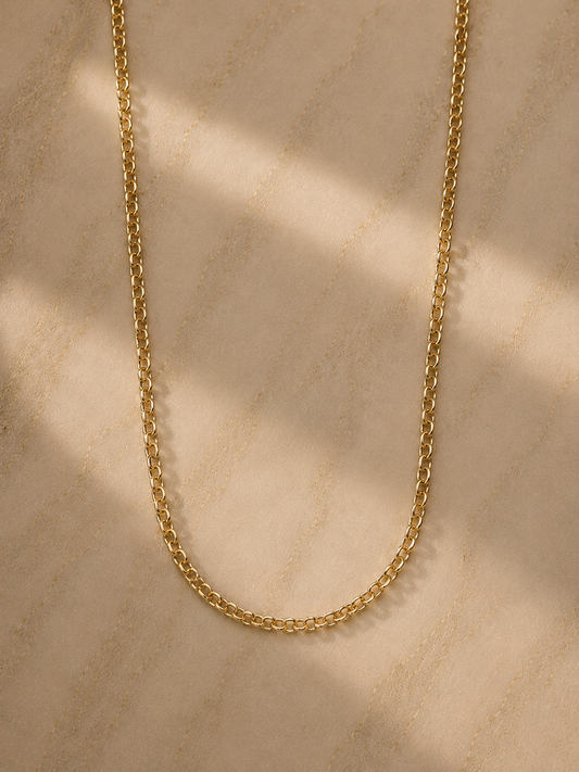 20" S Rolo Necklace - Yellow Gold