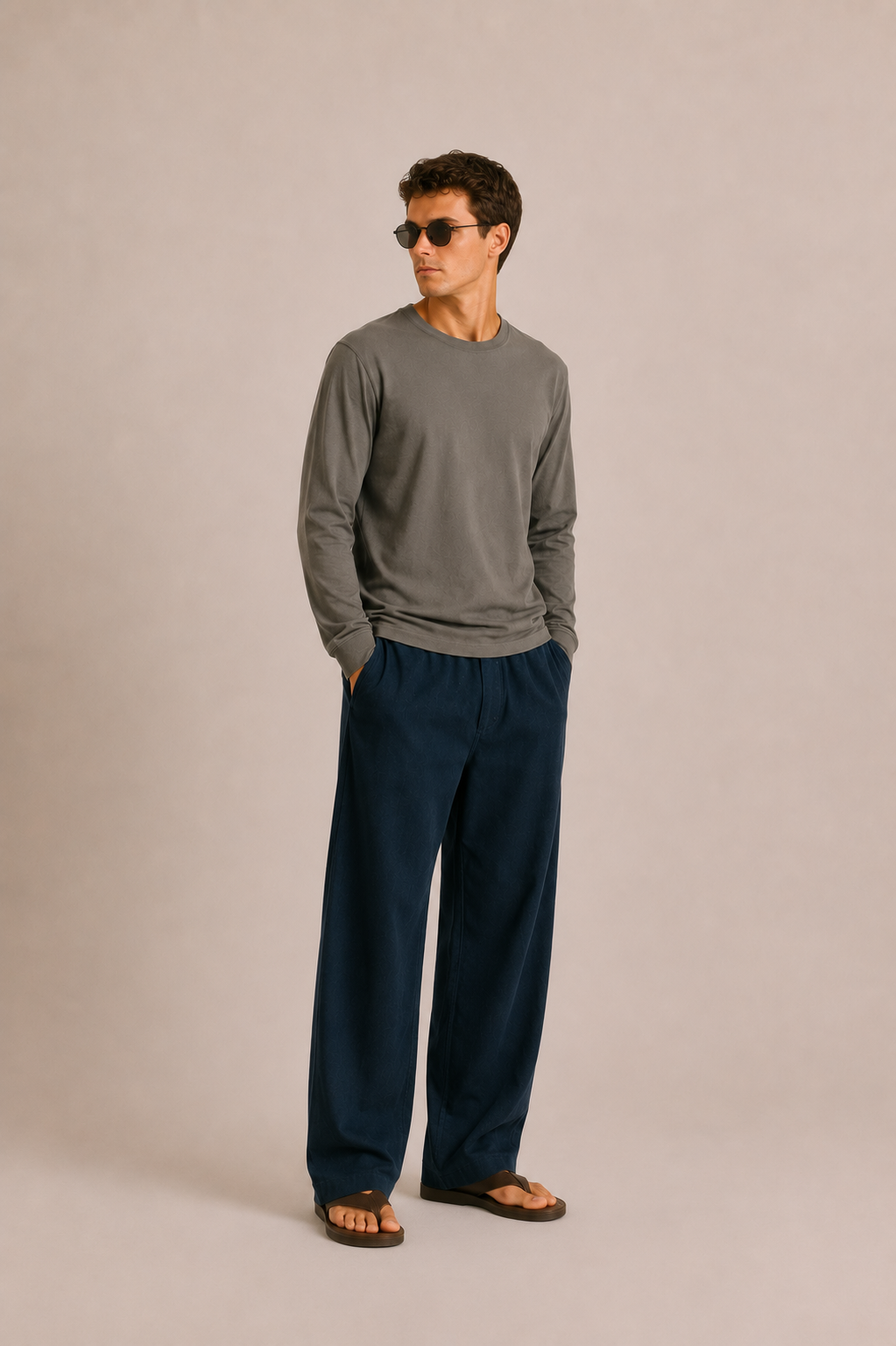 Luxe Supima L/S - Velvet Palm
