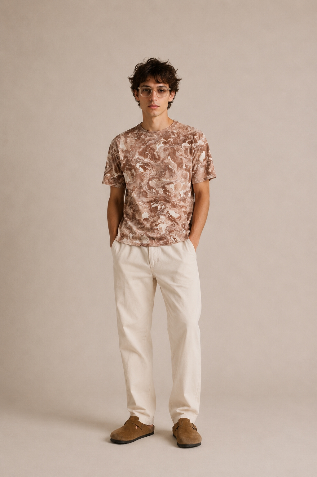 Essential Tee - Tortoise Marble