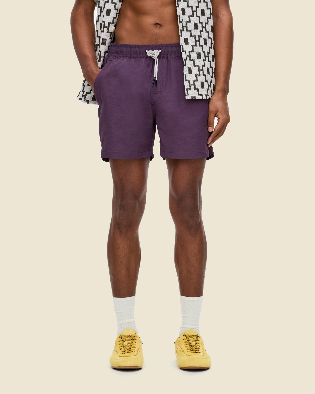 Plum Nylon Swim