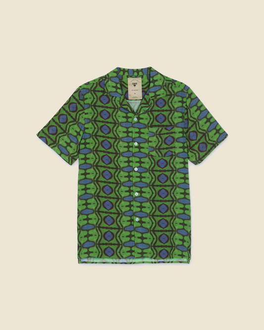Emerald Blues Viscose Shirt