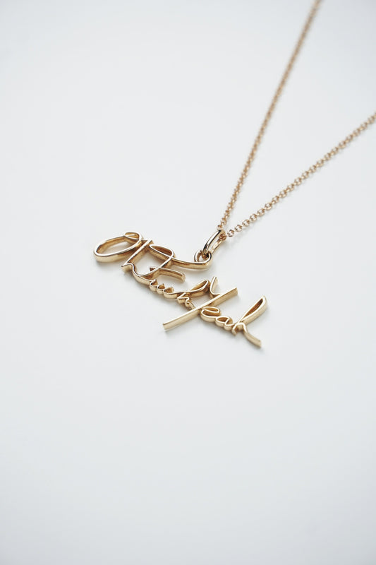 Signature Pendant - 14K Yellow Gold
