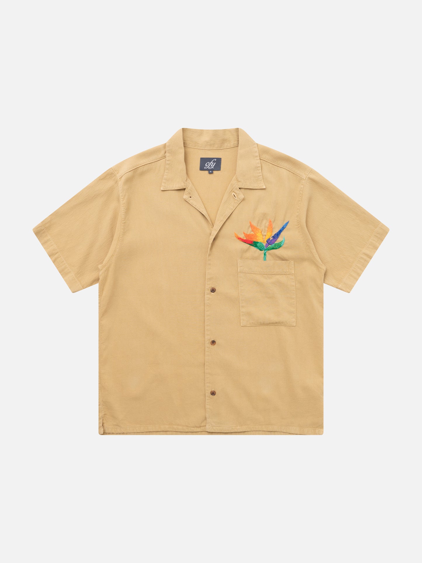 Crinkle S/S Shirt - Bird of Paradise