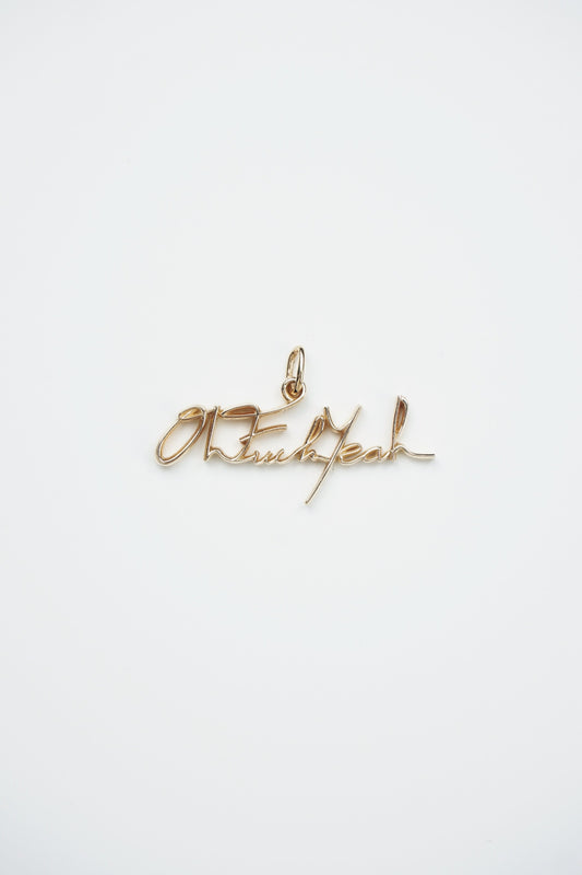 Signature Pendant - 14K Yellow Gold