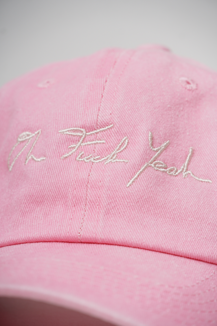 Signature Hat - Stonewash Flamingo