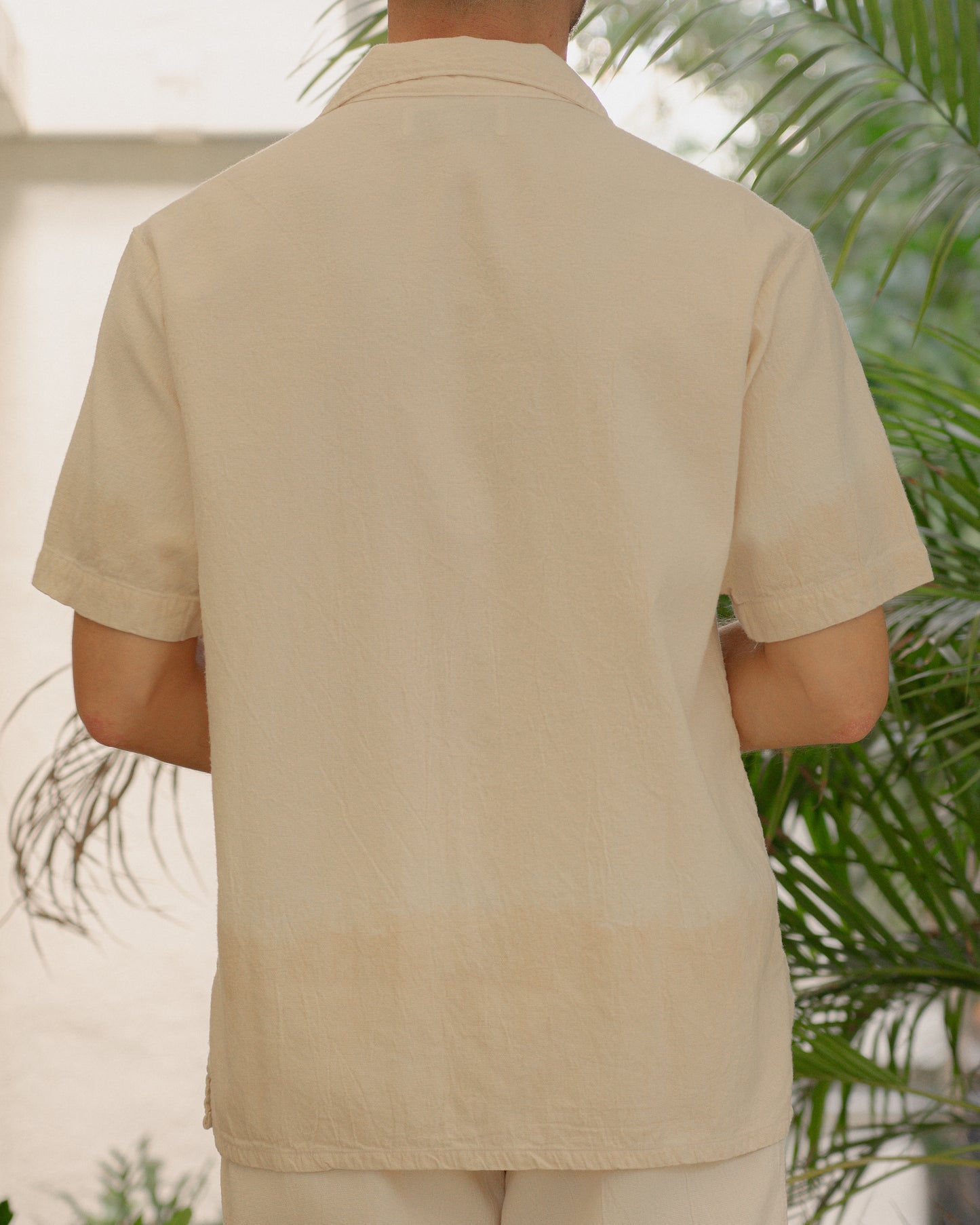 Horizon Crinkle S/S Shirt - Coconut Dip