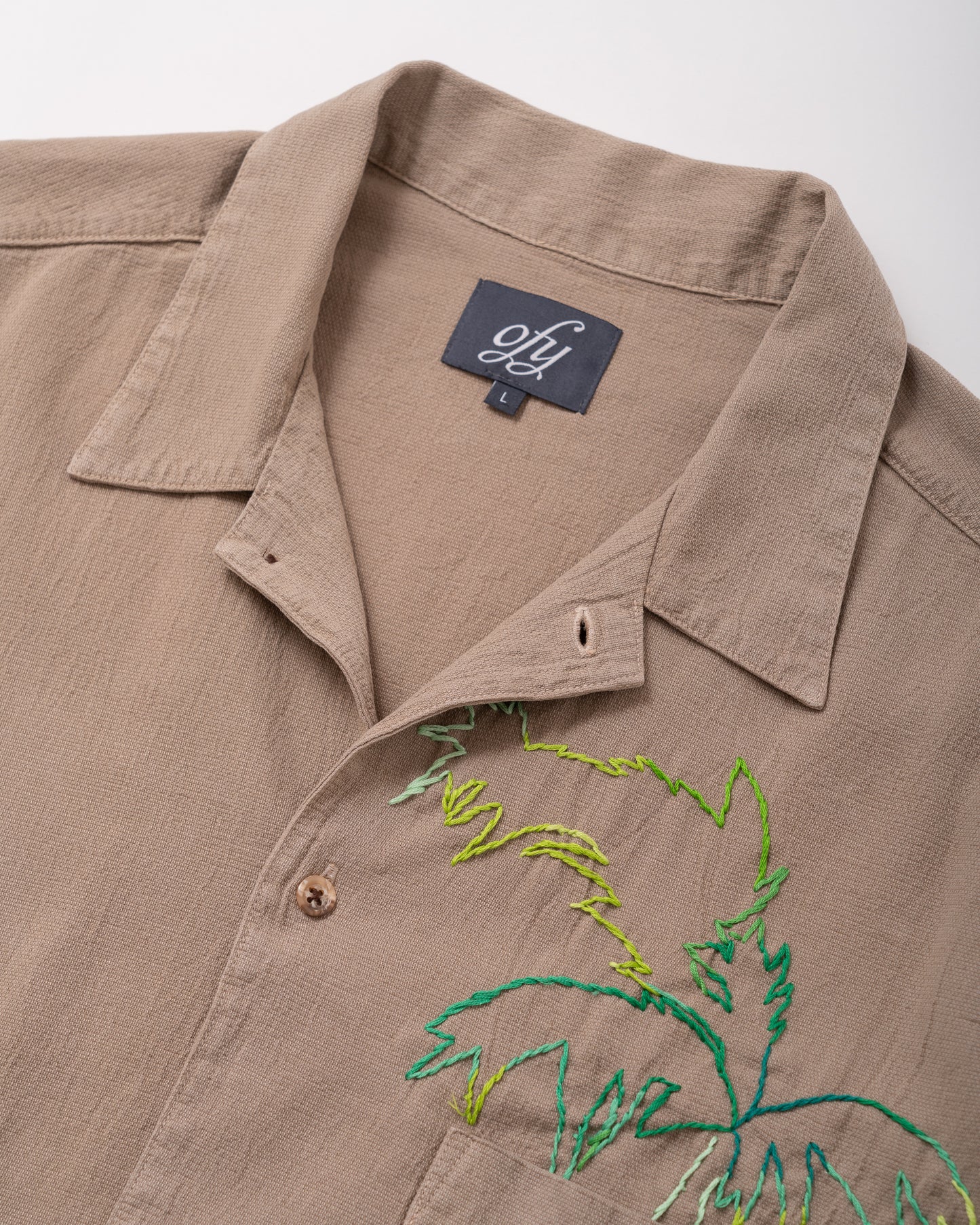 Crinkle S/S Shirt - Classic Ombre Palm